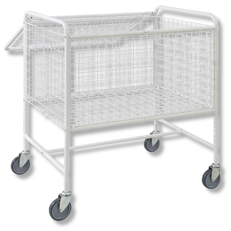 Mesh Trolley with Folding Lid-Hammerox Industrial