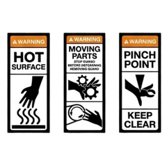 Mini Excavator Safety Sticker Pack