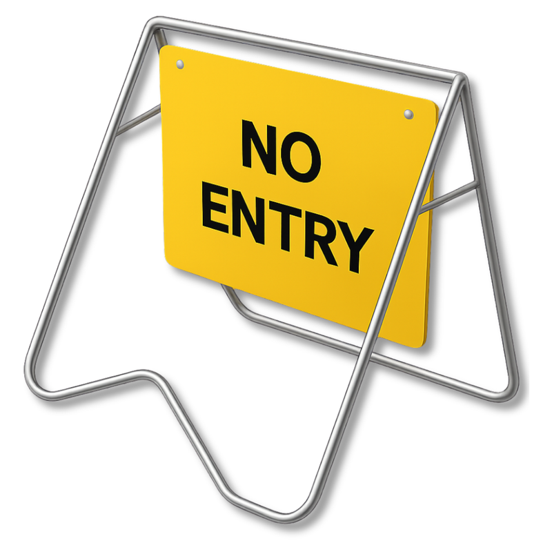No Entry Swing Stand & Sign