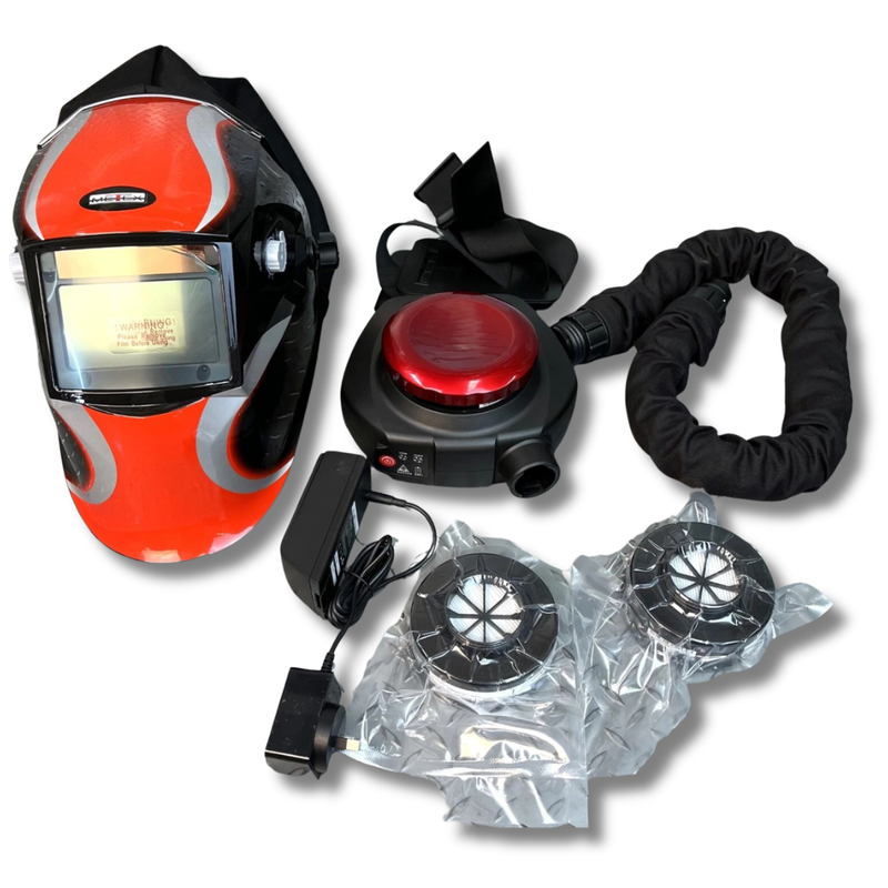 PAPR Auto Darkening Air Fed Welding Helmet - Metex-Hammerox Industrial