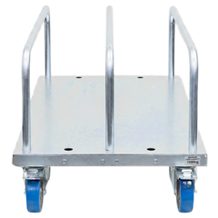 Panel Cart with 3 Adjustable Low Load Bars Polyurethane Castors-Hammerox Industrial