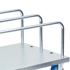 Panel Cart with 3 Adjustable Low Load Bars Polyurethane Castors-Hammerox Industrial