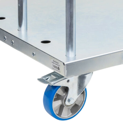 Panel Cart with 3 Adjustable Low Load Bars Polyurethane Castors-Hammerox Industrial