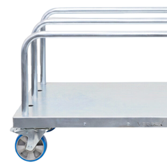 Panel Cart with 3 Adjustable Low Load Bars Polyurethane Castors-Hammerox Industrial