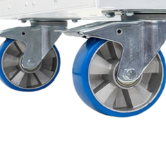 Panel Cart with 3 Adjustable Low Load Bars Polyurethane Castors-Hammerox Industrial