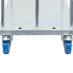 Panel Cart with 3 Adjustable Low Load Bars Polyurethane Castors-Hammerox Industrial