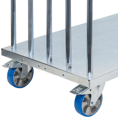 Panel Cart with 5 Adjustable Load Bars Polyurethane Castors-Hammerox Industrial