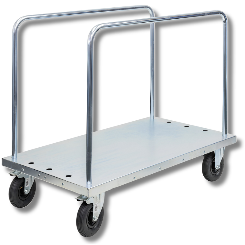 Panel Cart with Adjustable Load Bars Flat-Free Castors-Hammerox Industrial