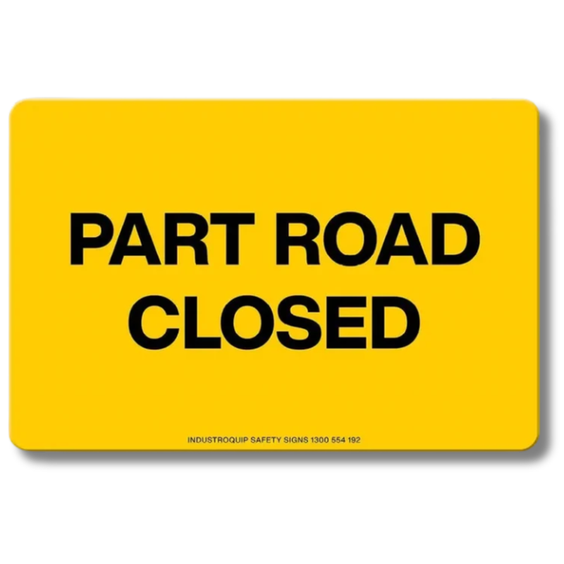 Part Road Closed Swing Stand Sign