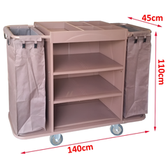 Partially Foldable Housekeeping Linen Trolley-Hammerox Industrial