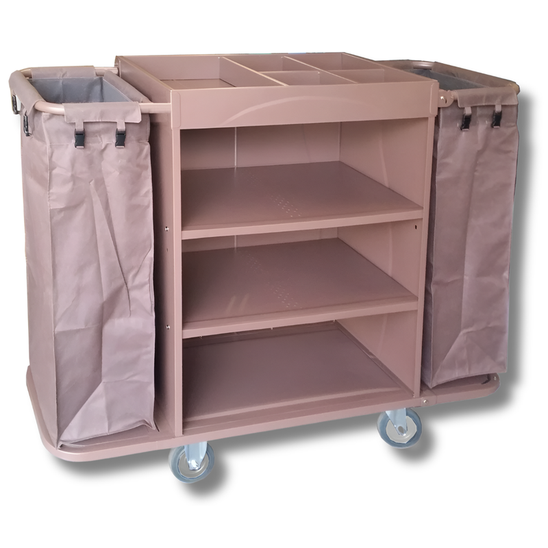 Partially Foldable Housekeeping Linen Trolley-Hammerox Industrial