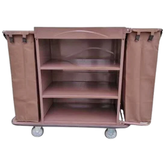 Partially Foldable Housekeeping Linen Trolley