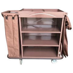 Partially Foldable Housekeeping Linen Trolley