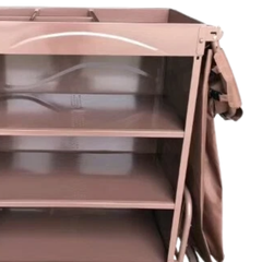 Partially Foldable Housekeeping Linen Trolley