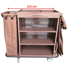 Partially Foldable Housekeeping Linen Trolley