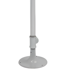 Pedestal Mounted Eye & Face Wash with Stainless Steel Pipe Green ABS Bowl & Inline Strainer
