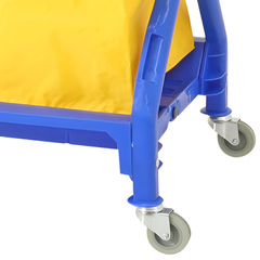 Plastic X Frame Laundry Cart-Hammerox Industrial