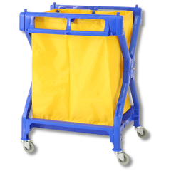 Plastic X Frame Laundry Cart-Hammerox Industrial