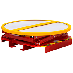 Powder Coated Spring Pallet Elevator with Pallet Truck Base-Hammerox Industrial