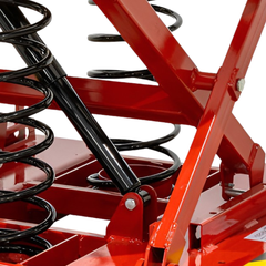 Powder Coated Spring Pallet Elevator with Pallet Truck Base-Hammerox Industrial