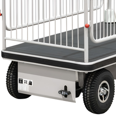 Powered Platform Trolley with Cage-Hammerox Industrial