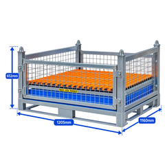 Rackable Battery Storage Cage-Hammerox Industrial