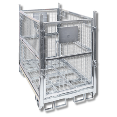 Rectangular Collapsible & Stackable Stillage Cage-Hammerox Industrial