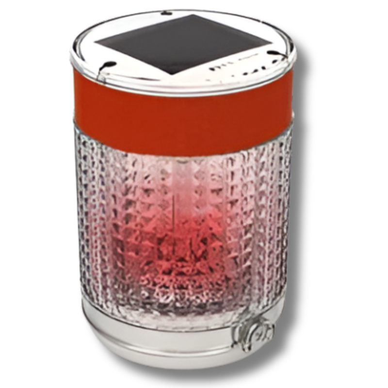 Red Solar Flashing Pilot Belt Barrier Light