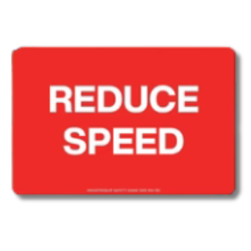 Reduce Speed Swing Stand Sign