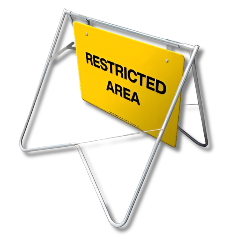 Restricted Area Swing Stand & Sign