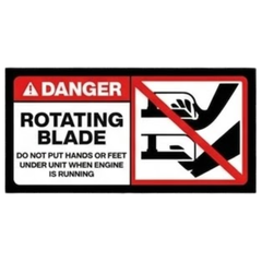 Ride On Lawn Mower Safety Sticker Pack
