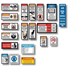 Rigid Agricultural Tractor Safety Sticker Pack