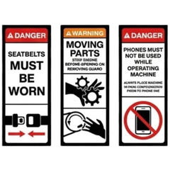 Rigid Agricultural Tractor Safety Sticker Pack