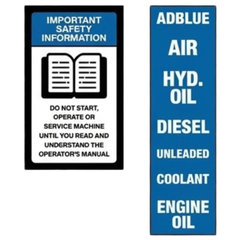 Rigid Agricultural Tractor Safety Sticker Pack