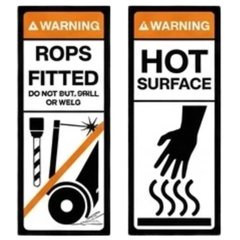 Rigid Agricultural Tractor Safety Sticker Pack