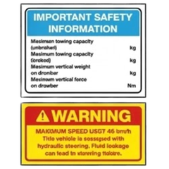 Rigid Agricultural Tractor Safety Sticker Pack