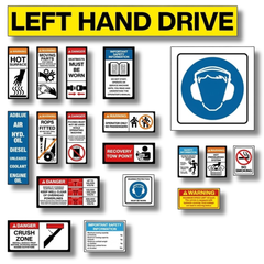 Rigid Dump Truck Safety Sticker Pack