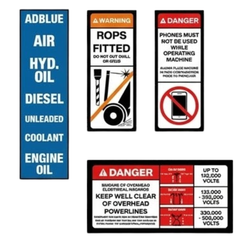 Rigid Dump Truck Safety Sticker Pack