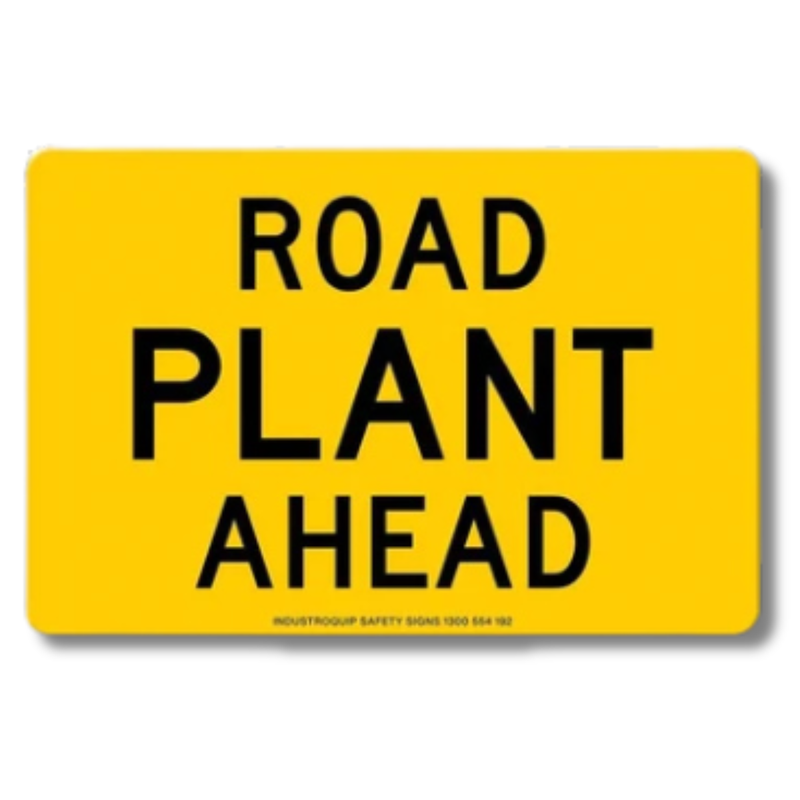 Road Plant Ahead Swing Stand Sign
