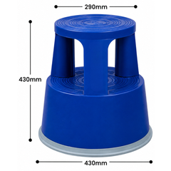 Rolling Plastic Step Stool-Hammerox Industrial