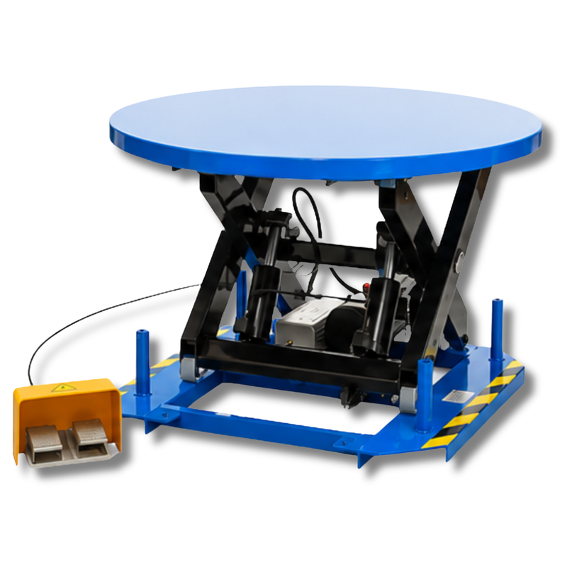 Rotating Electric Lift Table-Hammerox Industrial