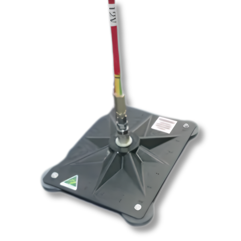 Rubber Coated Magnetic Mine Flag Base - Industro
