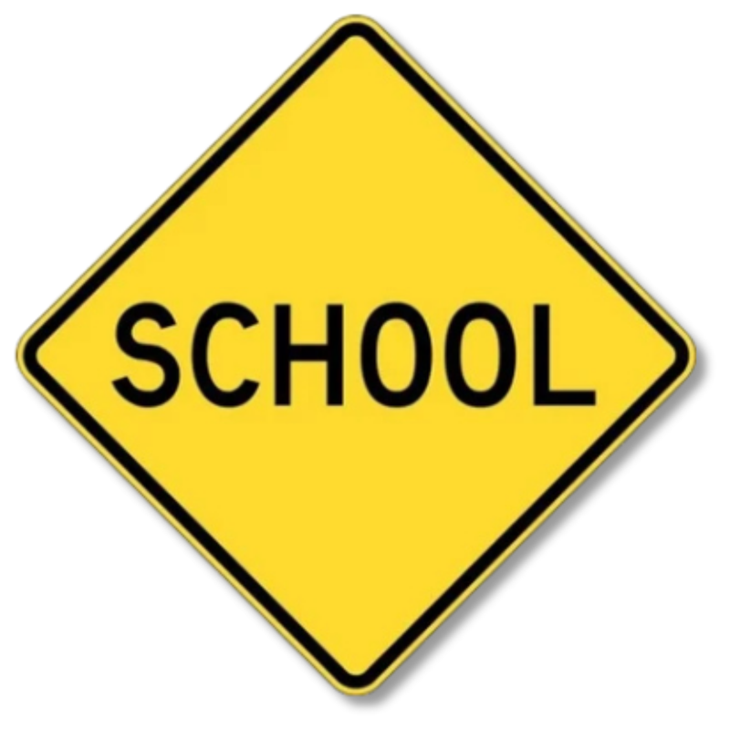 School Sign Class 1 Reflective 600 x 600mm