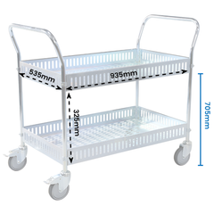 Service Cart with Side Rails-Hammerox Industrial