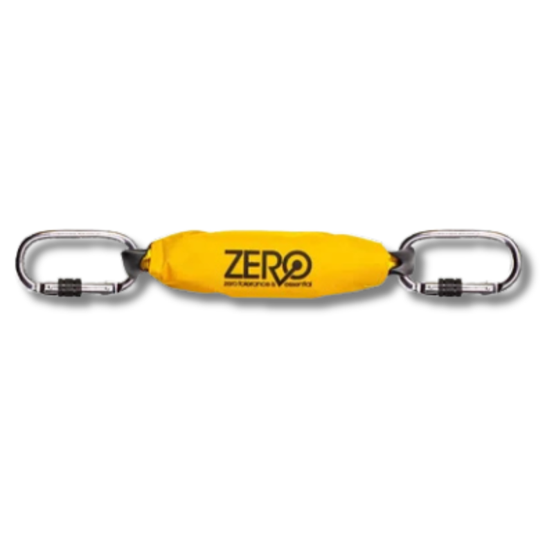 Shock Absorbing Lanyard with Carabiners - ZERO