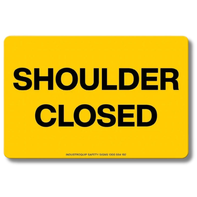Shoulder Closed Swing Stand Sign