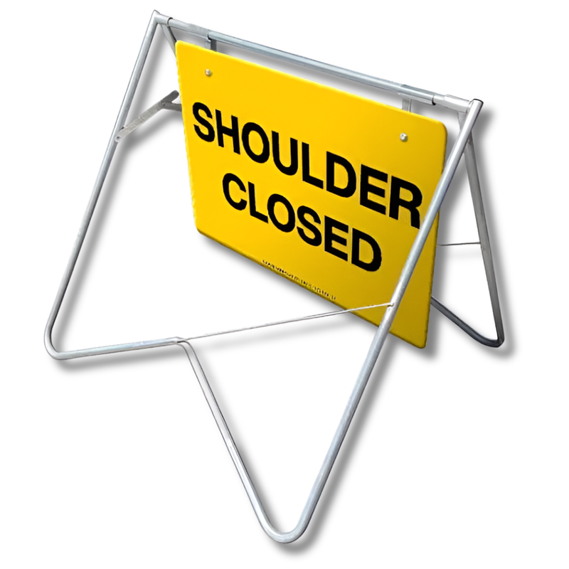Shoulder Closed Swing Stand & Sign