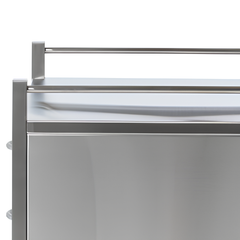 Single Stainless Steel Instrument Trolley with 3 Drawers-Hammerox Industrial
