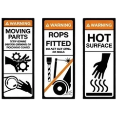 Skid Steer Loader Safety Sticker Pack