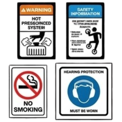 Skid Steer Loader Safety Sticker Pack